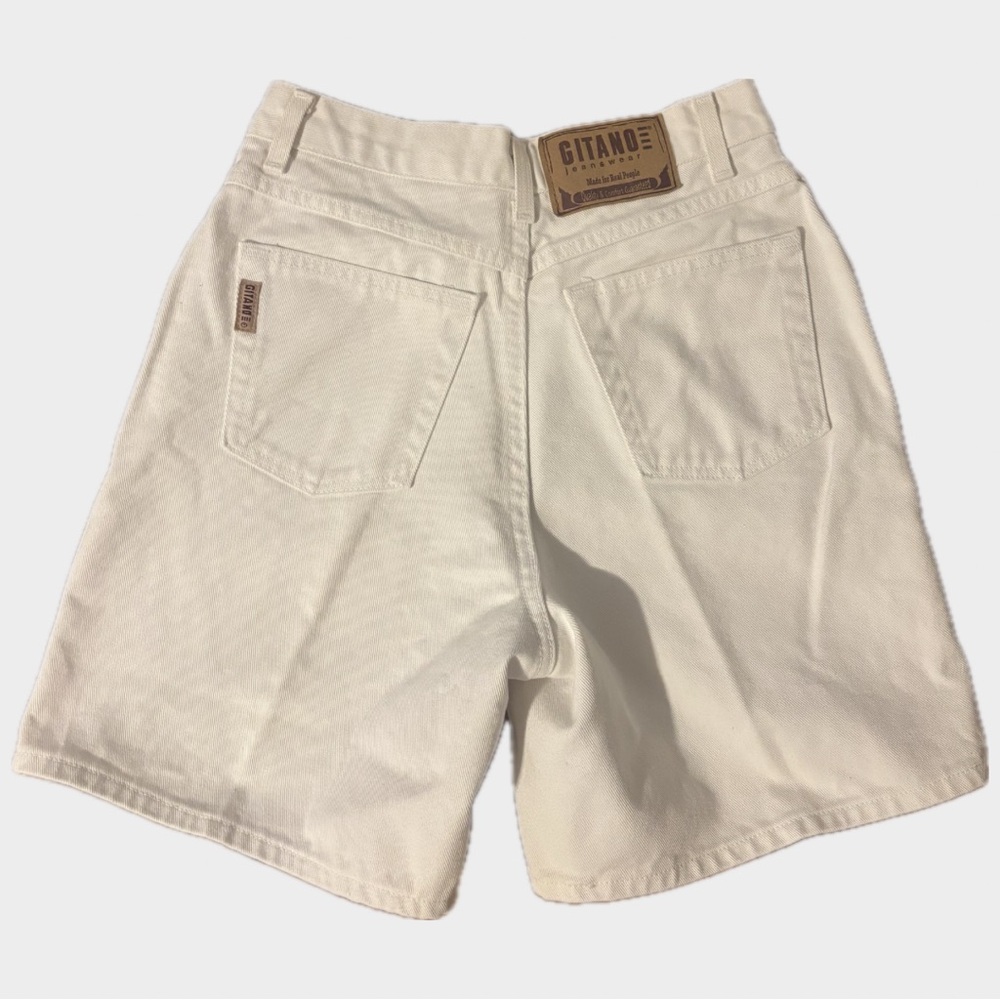 Gitano White Denim Shorts